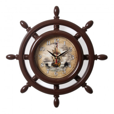 Часы "21 век" 3615-102 Корабль и дельфины Рубин