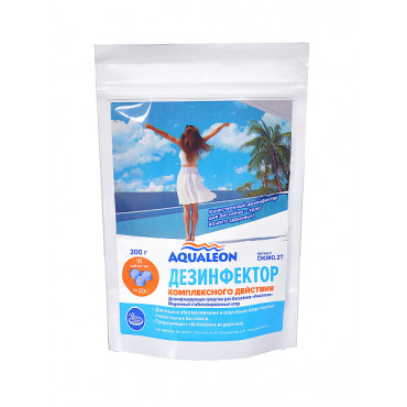 Средство для бассейнов Комплекс Aqualeon в таблетках 20г 297352