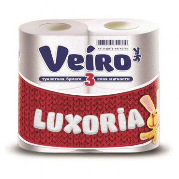 Туалетная бумага  Linia Veiro Luxoria 3х сл. /4рул