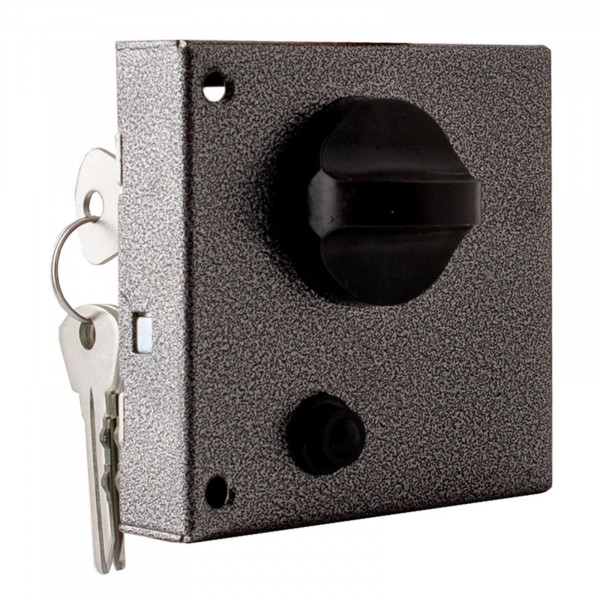 Замок накладной 3Н3 цилиндровый 2кл (серебро) Омега