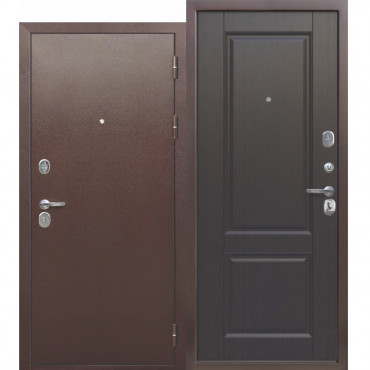 Дверь мет. 9см медный антик (860L) левая Темный кипарис