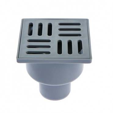 Трап вертик. d 50 нерж. решетка 100*100 Ани Пласт