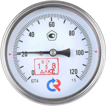 Термометр Т63/46 (1/2, 120С. 2,5) с погружной гильзой БТ-31.211 РОСМА