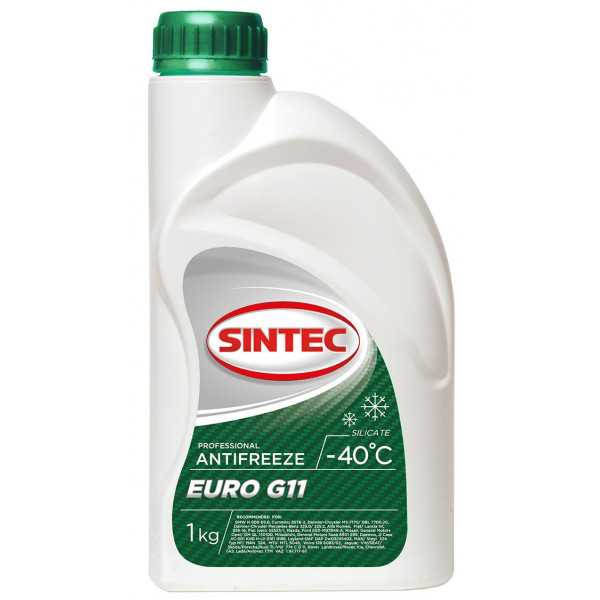 Антифриз SINTEC EURO 1 кг G11 (зеленый)