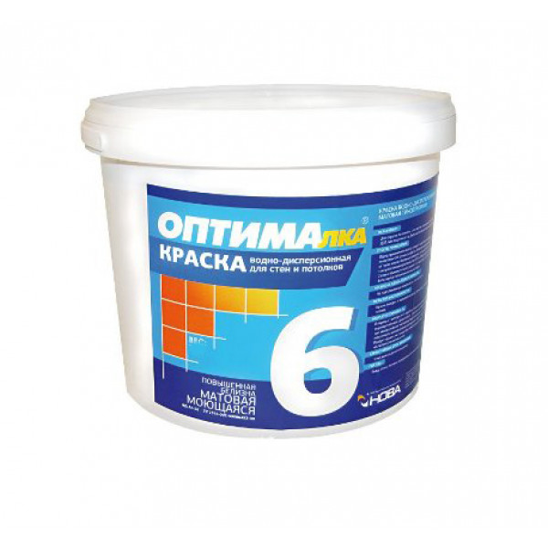 Краска моющаяся ОПТИМА-6 1,4 кг.