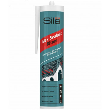 Герметик Sila PRO Max Sealant битумный для крыши 280мл