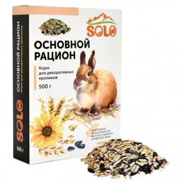 Жорик (SOLO)д/кроликов осн.рацион 500 гр(24 шт)