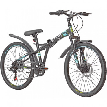 Велосипед 24 RUSH START 145 DISC ST черн. рама 286874