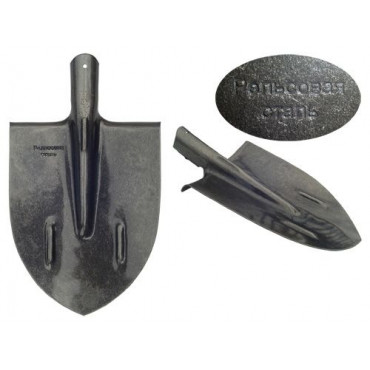 Лопата штыковая ЛКО рельсовая сталь с ребрами жестк. 0,85кг без черенка