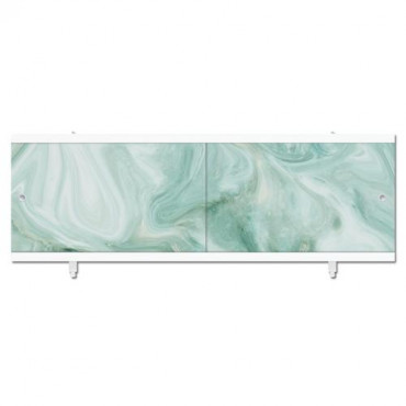 Экран для ванн "КВАРТ" мрамор зеленый 1,48м