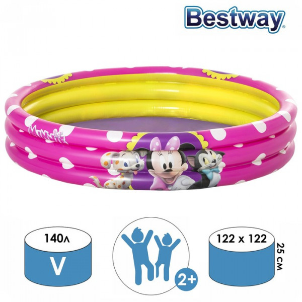 Бассейн 122*25см 91079 Minnie