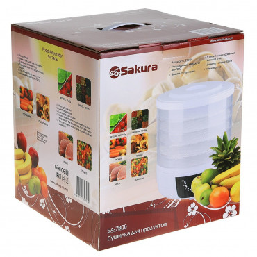 Сушилка д/продуктов SA-7806 250Вт 5ярусов+для приготовления ПАСТИЛЫ
