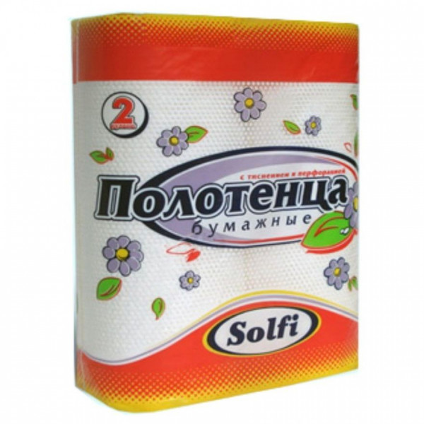 Полотенце бумажное SOLFI 2шт