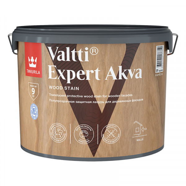 Лазурь Valtti Expert Akva EP 9л TIKKURILA