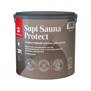 Защитный  состав для саун Супи Сауна Протект п/мат 2,7л. Tikkurila