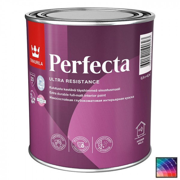 Краска для стен и потолков Perfecta глубокомат. А 0,9л Tikkurila