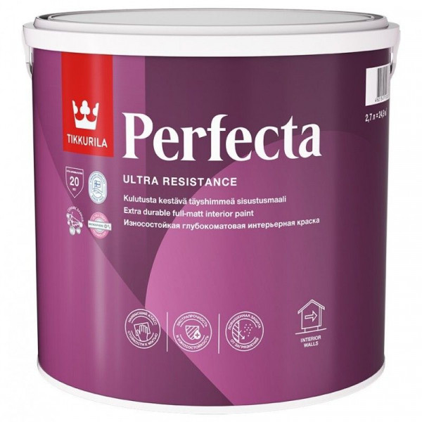 Краска для стен и потолков Perfecta глубокомат. А 2,7л Tikkurila