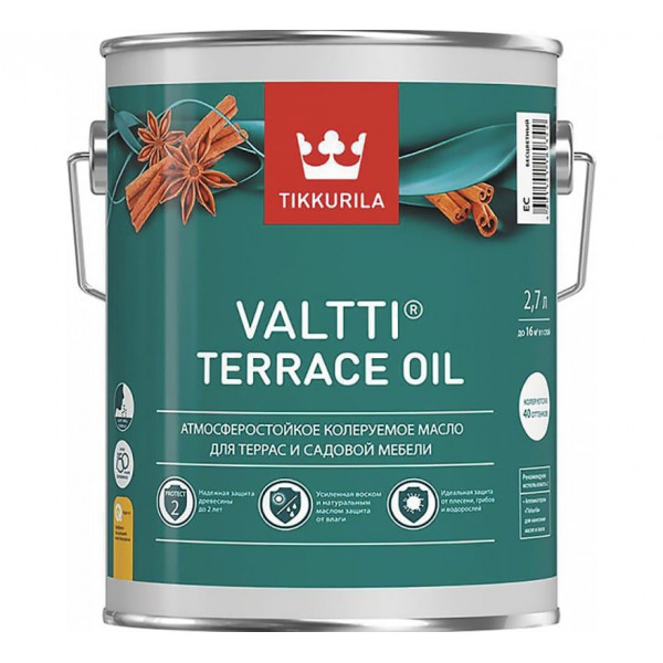 Масло для терасс и садовой мебели Vallti Terrace oil EC 2.7л TIKKURILA