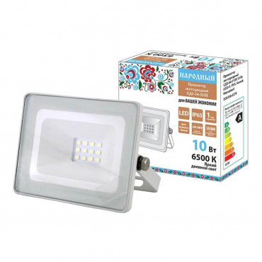 Прожектор 20W СДО-4-010Н 5700К IP 65  серый