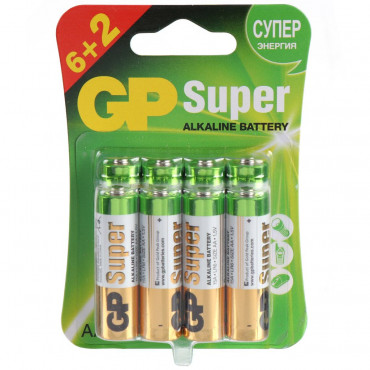 Батарейка GP Super 15А LR6  8шт
