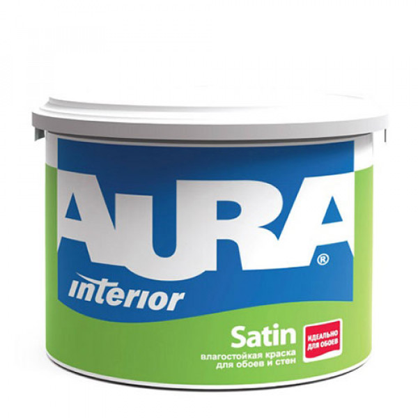 Краска для всех типов обоев Aura Satin 2,7л