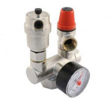 Группа безопасности для котла, никель 3 bar PRO AQUA SG-F06-F04