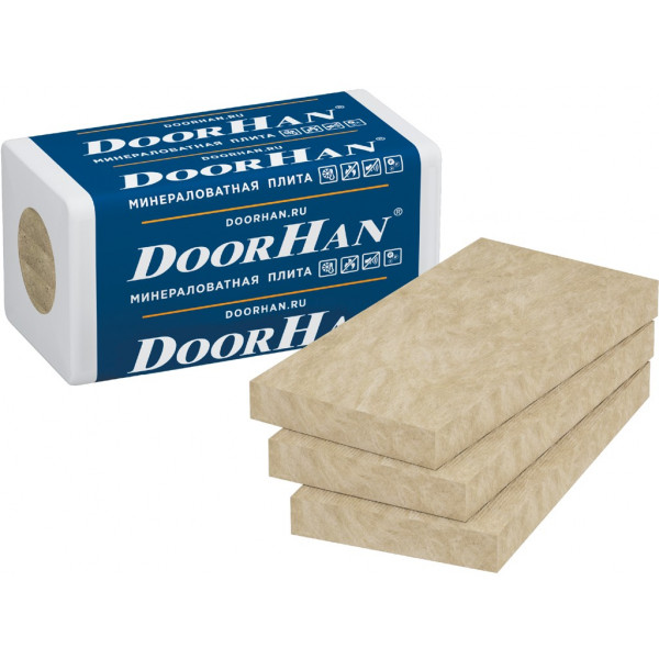 Плита минераловатная DoorHan ЛАЙТ 35кг/м3 1200-600-100/4/0,288м3/24