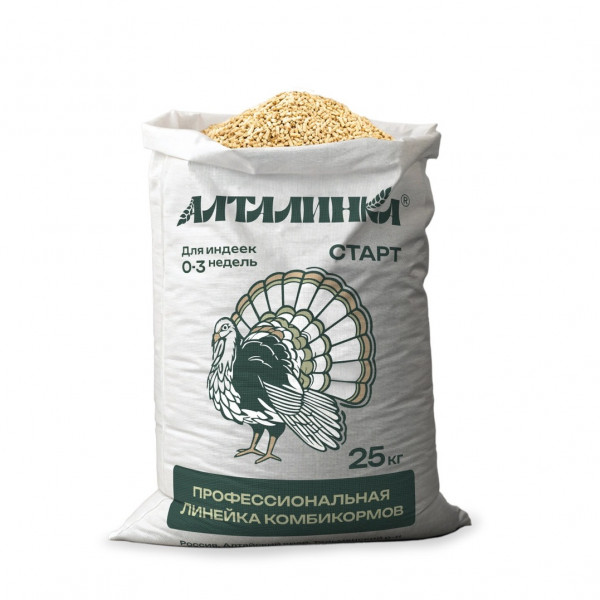 Ком-м АЛТАЛИНКА д/индеек 25 кг СТАРТ (Убойный корм)