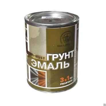 Грунт-эмаль по ржавчине 3в1 оранжевая/0,9кг/Радуга/14шт