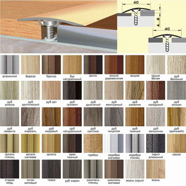 Стык с дюбелем 40 мм 1,8м ясень серый Стык с дюбелем 40 мм 1,8м ясень серый
