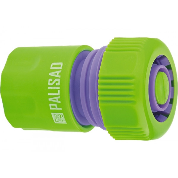 Соединитель быстросъем д/шланга 1/2", пластик Palisad