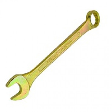 Ключ комбинированный 32 мм желтый цинк 14989