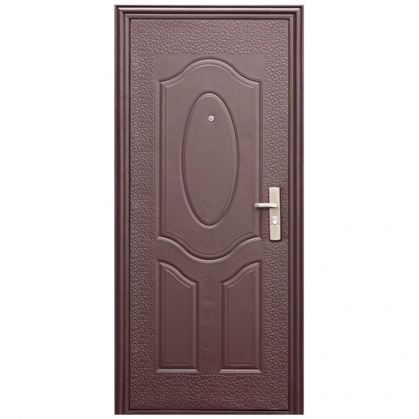 Дверь мет. Е40М (860L) левая + ручка гофра картон