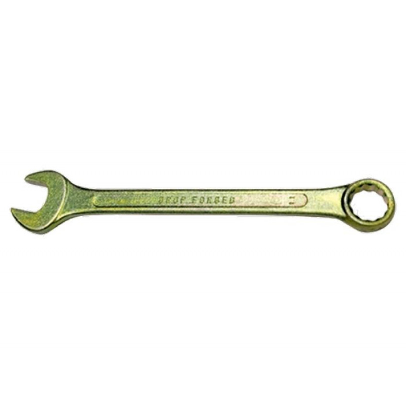 Ключ комбинированный 9 мм желтый цинк 14975