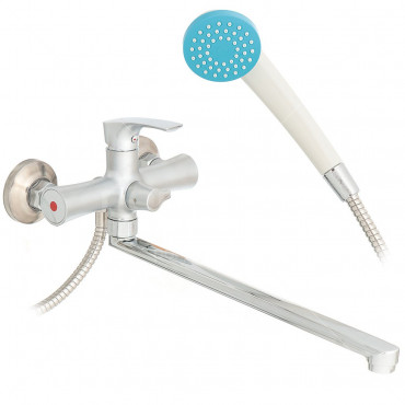 Смеситель для ванны SOLONE FAB7-A020 гусак L .картридж 25мм, дивертор встр.