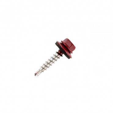 Саморез кровельный RAL-3005 вишн  5,5*19 (50шт)