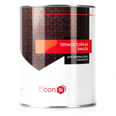 Эмаль термостойкая красно-коричневая 0,8 кг ЭЛКОН/12