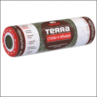 УТЕПЛИТЕЛЬ URSA TERRA 36PN Cтены и крыши 10-1250*610*50 плиты 7,625м2
