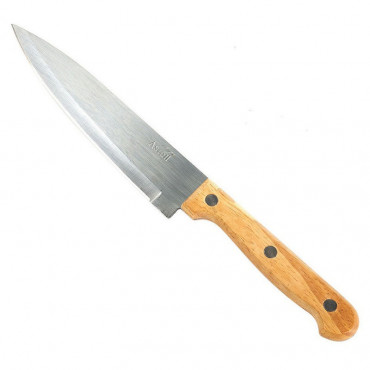 Нож кухонный 15см. поварской с дерев. ручкой