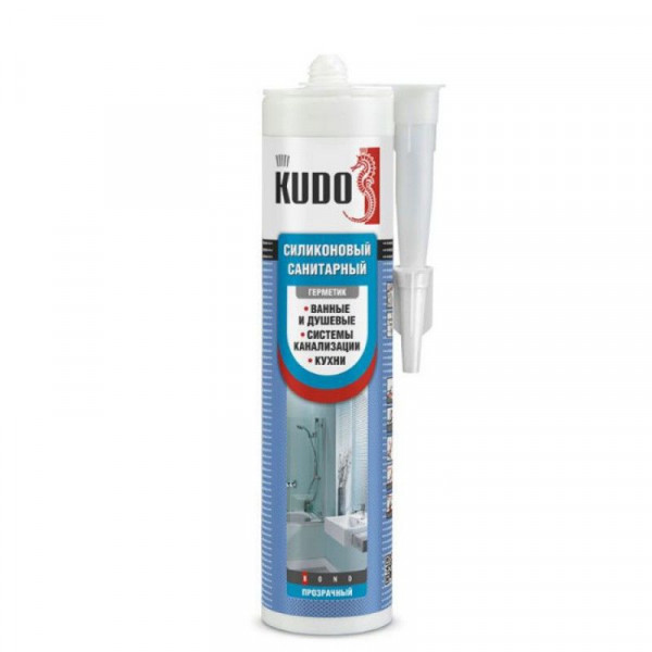 Герметик KUDO санитарный бесцветный 280мл (-18С)