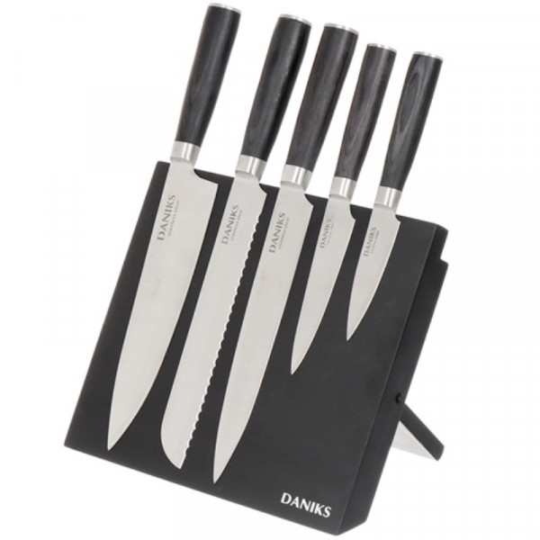 Набор ножей 6пр подст, /пластик ручки