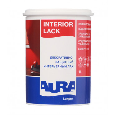 Лак для дерева AURA Luxpro interior Lack 1л полуматовый