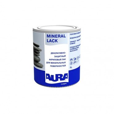 Лак для минеральных поверностей Aura Luxpro Mineral Lack 1л полуматовый