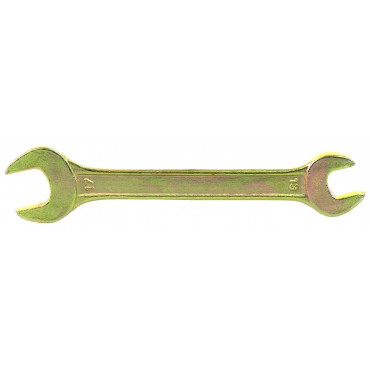 Ключ рожковый 13х17мм, желтый цинк/СИБРТЕХ 14307