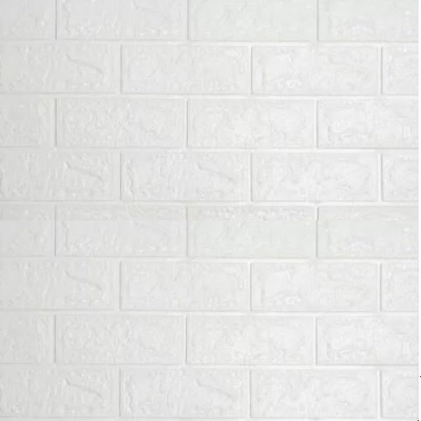 Панели самоклеющиеся 3D для стен Белый кирпич 700*770мм