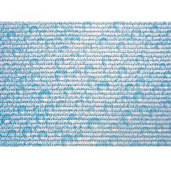 Коврик мерный ПВХ 0,80*15м  V7 (Капельки, голубой)