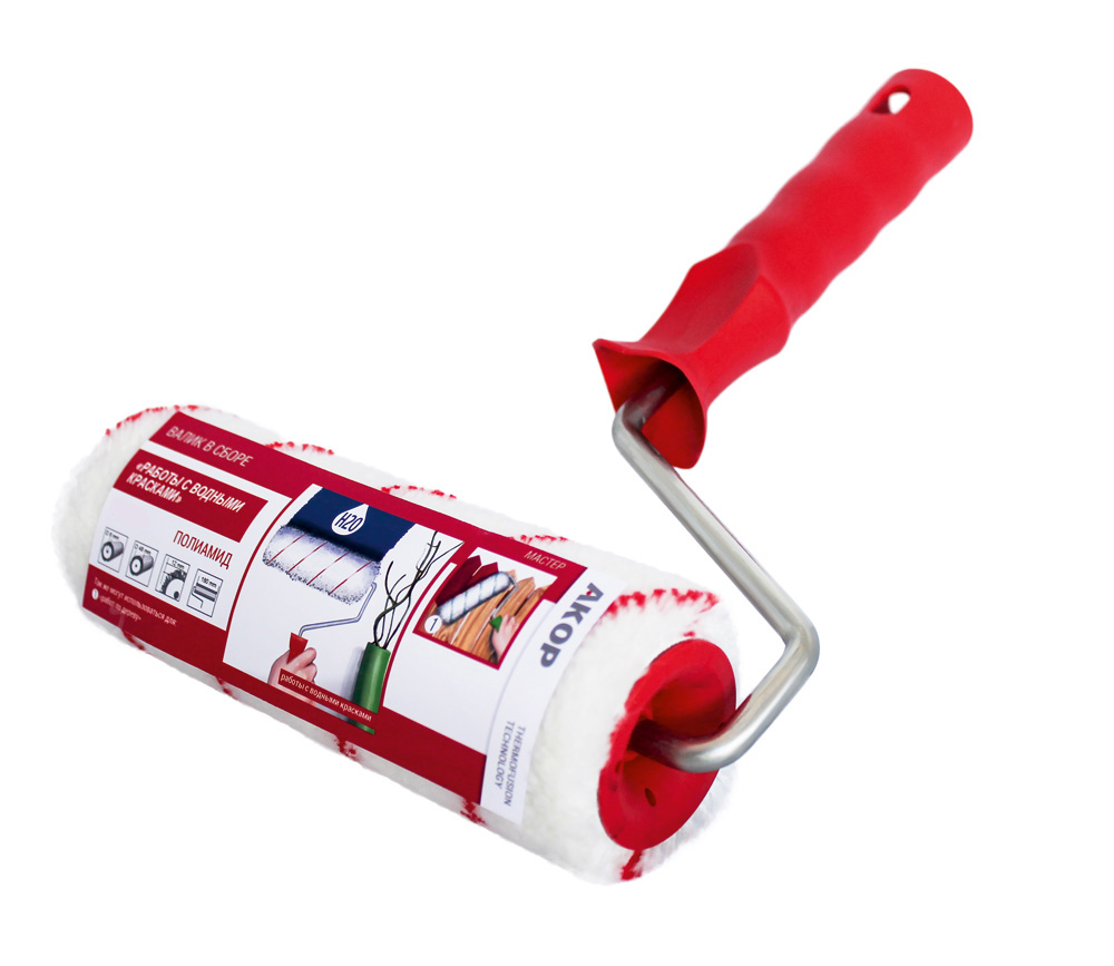 Валик в сборе "МАСТЕР" РАБОТЫ С ВОДНЫМИ КРАСКАМИ, L240