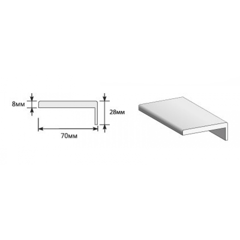 Наличник Телескоп 8*70*2150 Grey soft Наличник Телескоп 8*70*2150 Grey soft