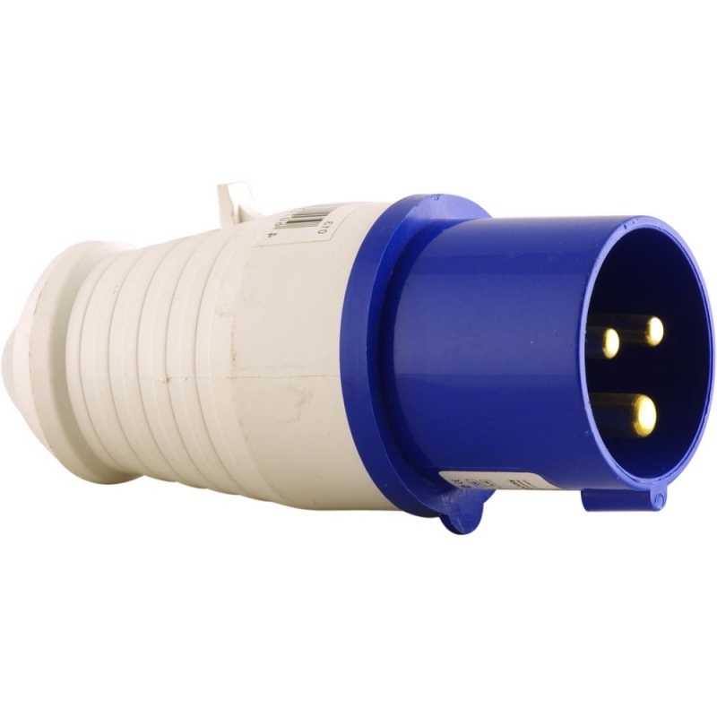 Вилка 013 16А 2Р+РЕ 220В IP44