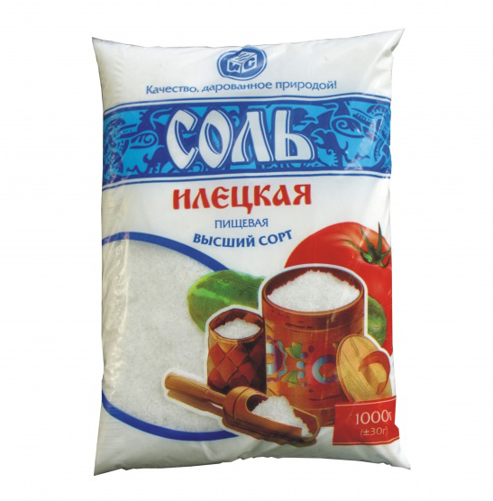 СОЛЬ фасов. в/с 1п Илецк  1 кг